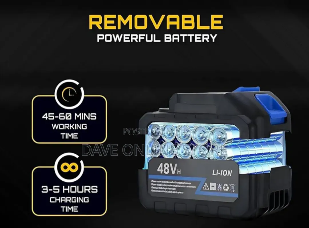 48V 10-Cell Lithium-Ion Rechargeable Battery Pack