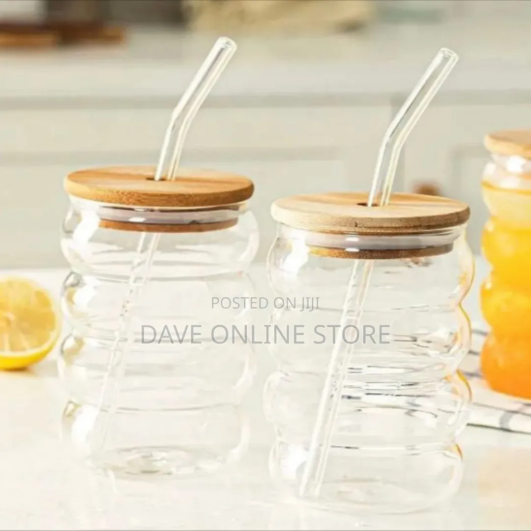 Ribbed Glass Tumbler