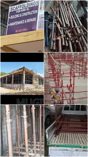 Shoring Scaffoldings and H Frames for Hire. Located in Kyanja