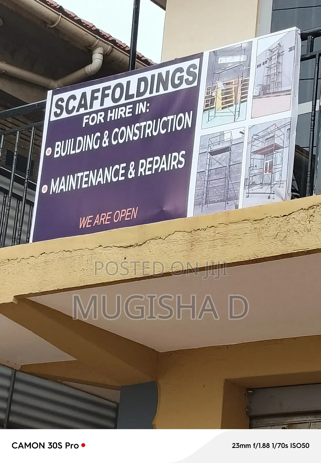 Shoring Scaffoldings and H Frames for Hire. Located in Kyanja