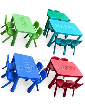 Kindergarten 4 Seater Kids Table and Chairs Kids Table and Chairs