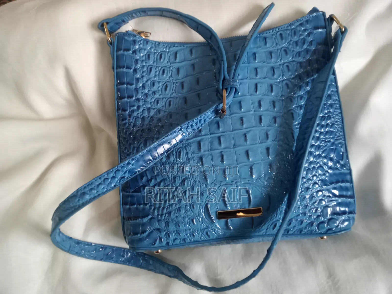 Crocodile-Embossed Leather