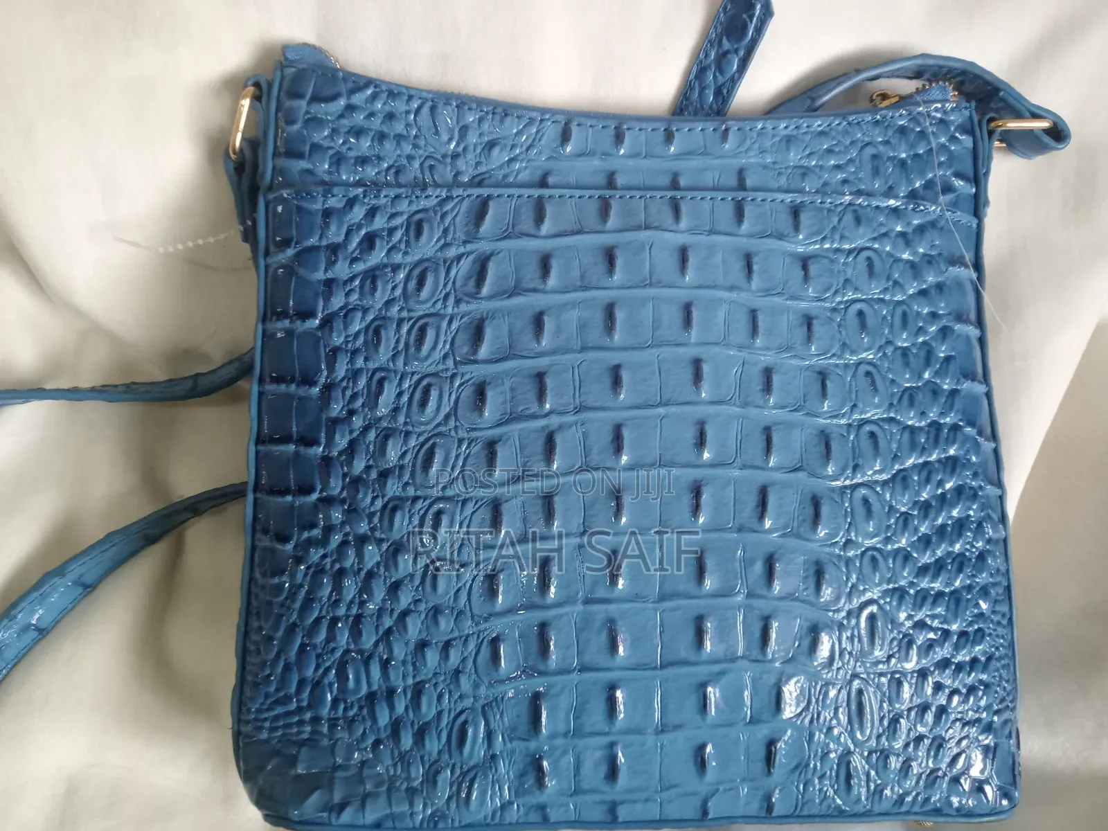 Crocodile-Embossed Leather