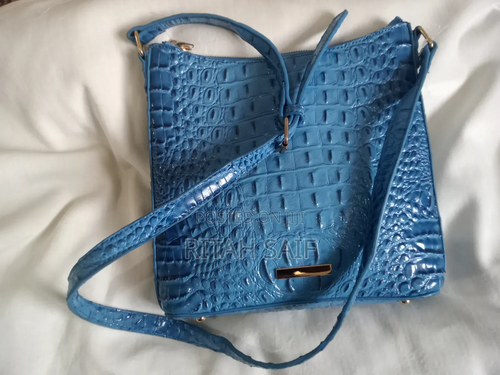 Crocodile-Embossed Leather