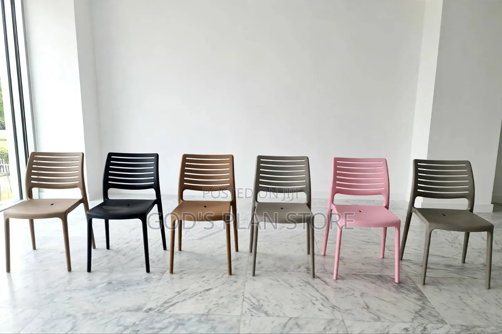 Krest Outdoor Armless Dining Plastic Chairs Plastic Chairs