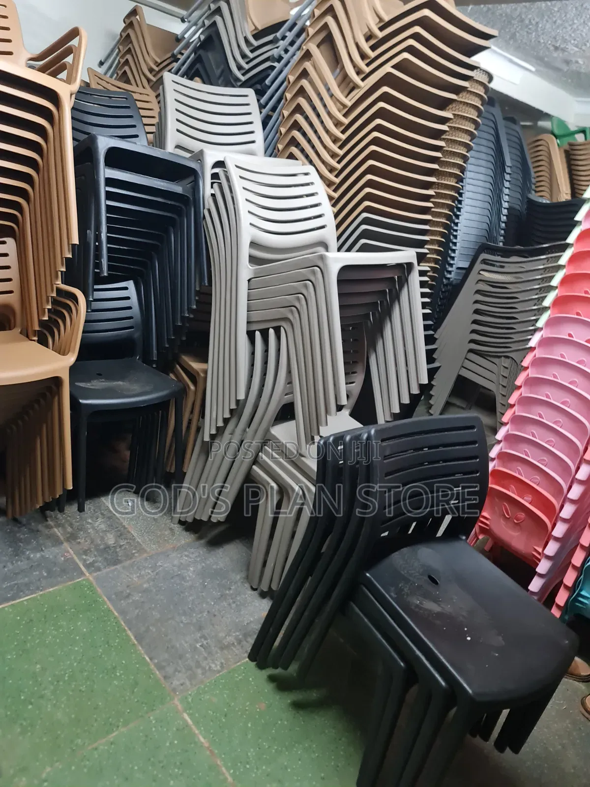 Krest Outdoor Armless Dining Plastic Chairs Plastic Chairs
