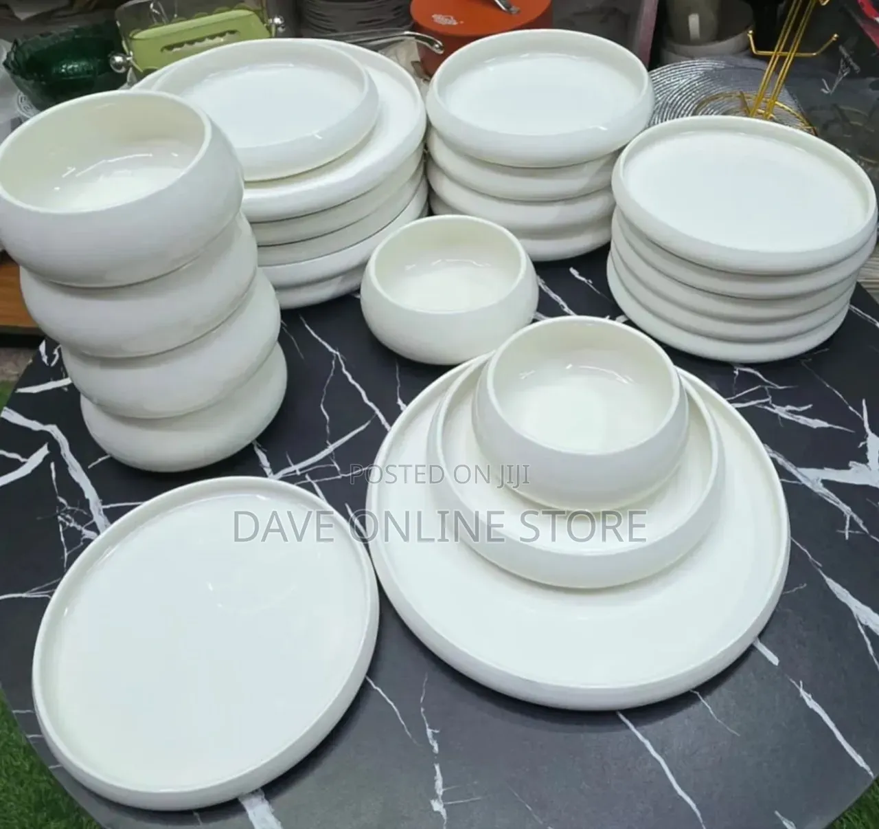 24pc Pure White Dinner Set