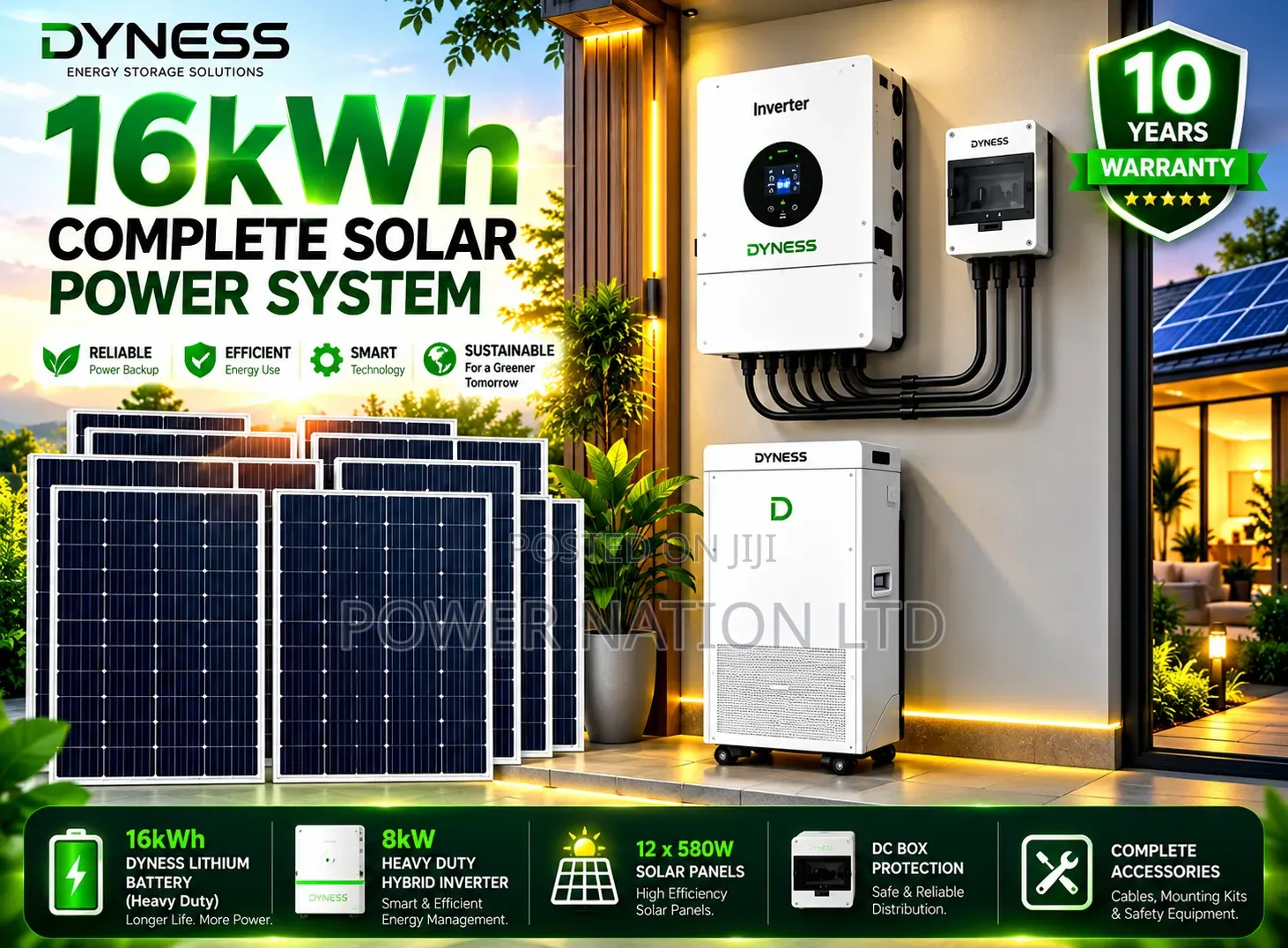 16kwh 48v Dyness Massive Clean Energy Hybrid Lithium Solar System