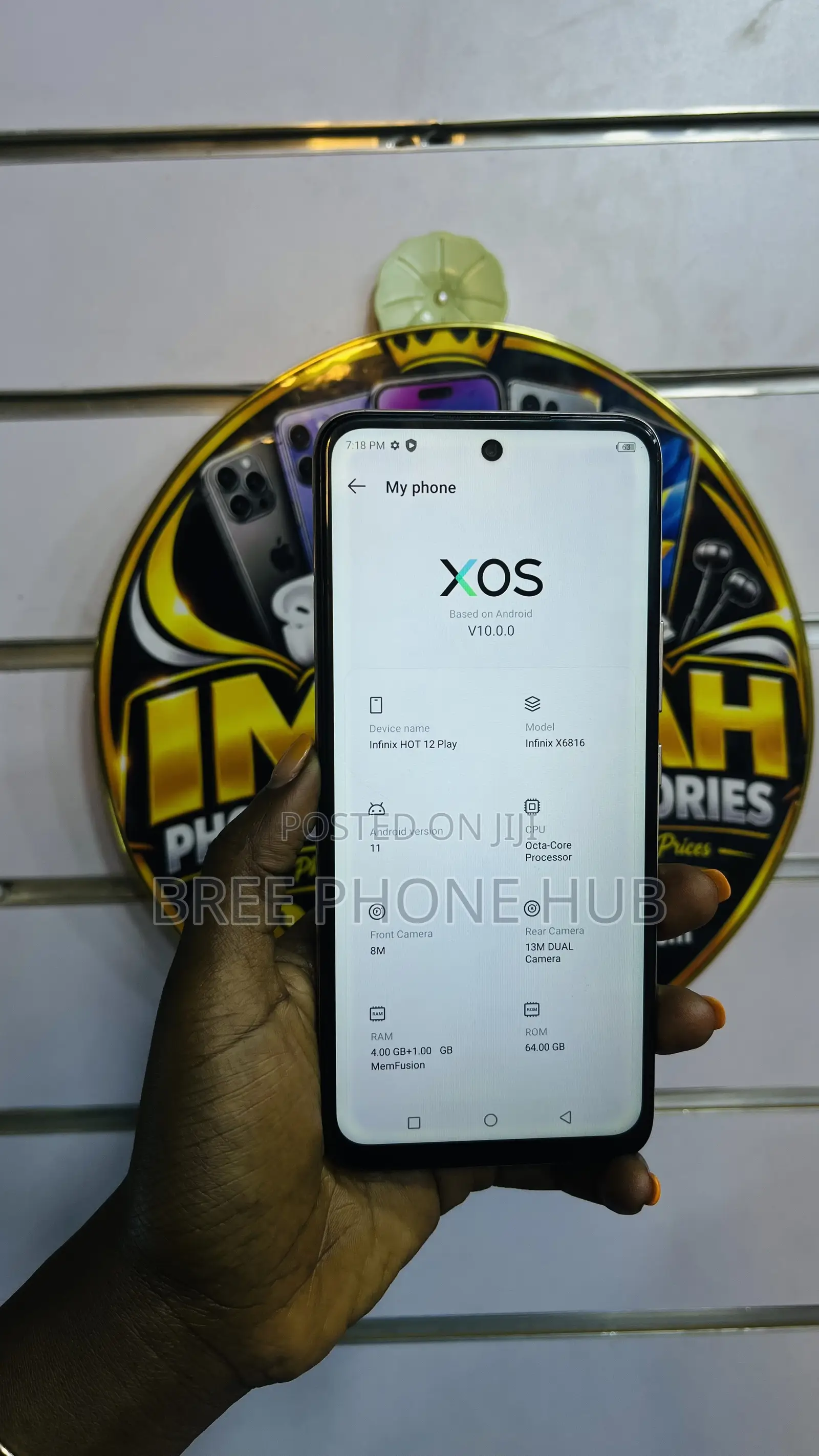 Infinix Hot 12 play 64 GB Rose Gold
