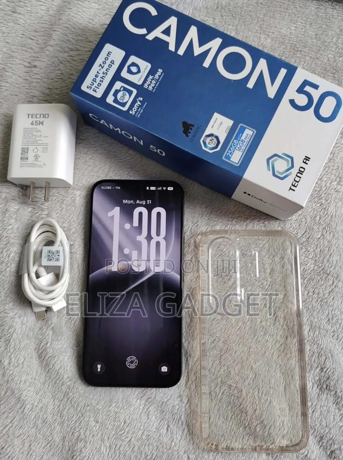 New Tecno Camon 50 256 GB Gray