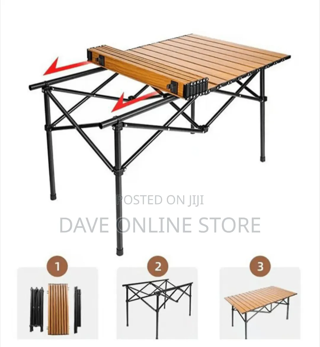 90cm Quality Foldable Camp Tables 90cm