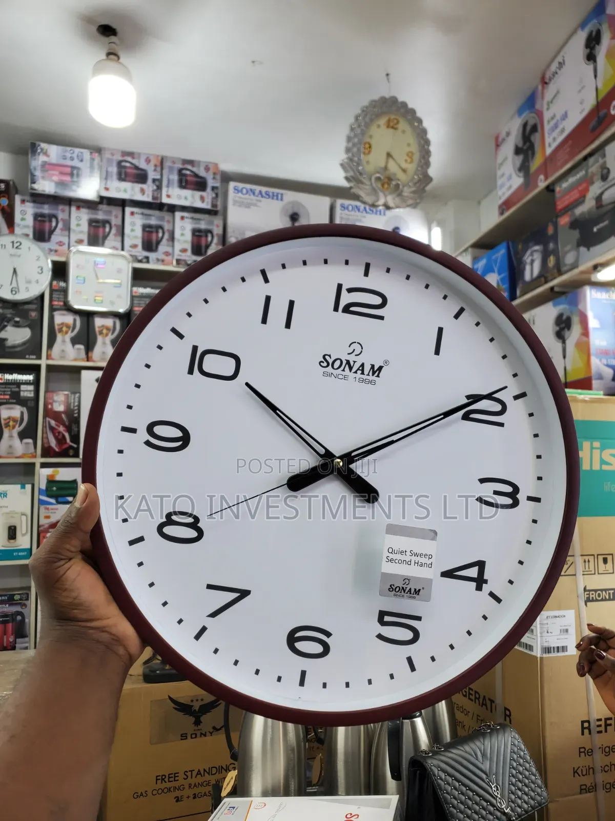 13 Inches Sonam Quiet Sweep Wall Clock