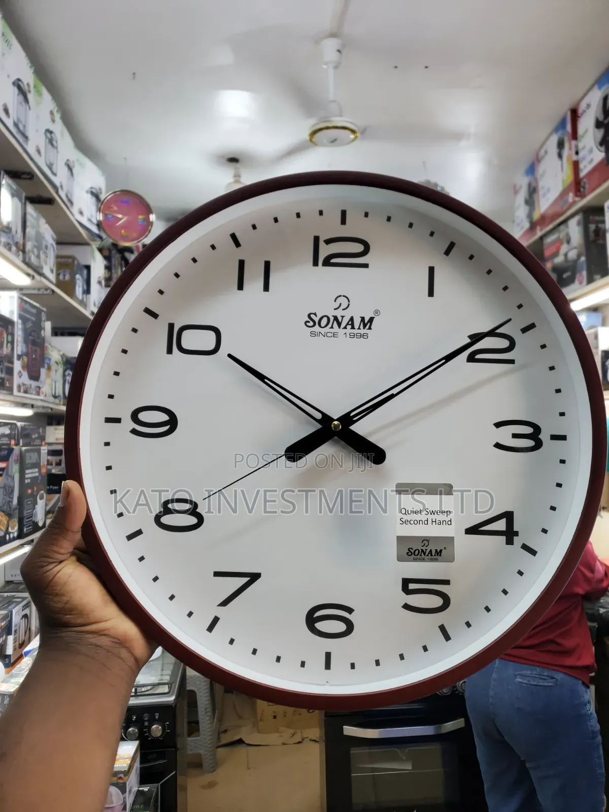 13 Inches Sonam Quiet Sweep Wall Clock