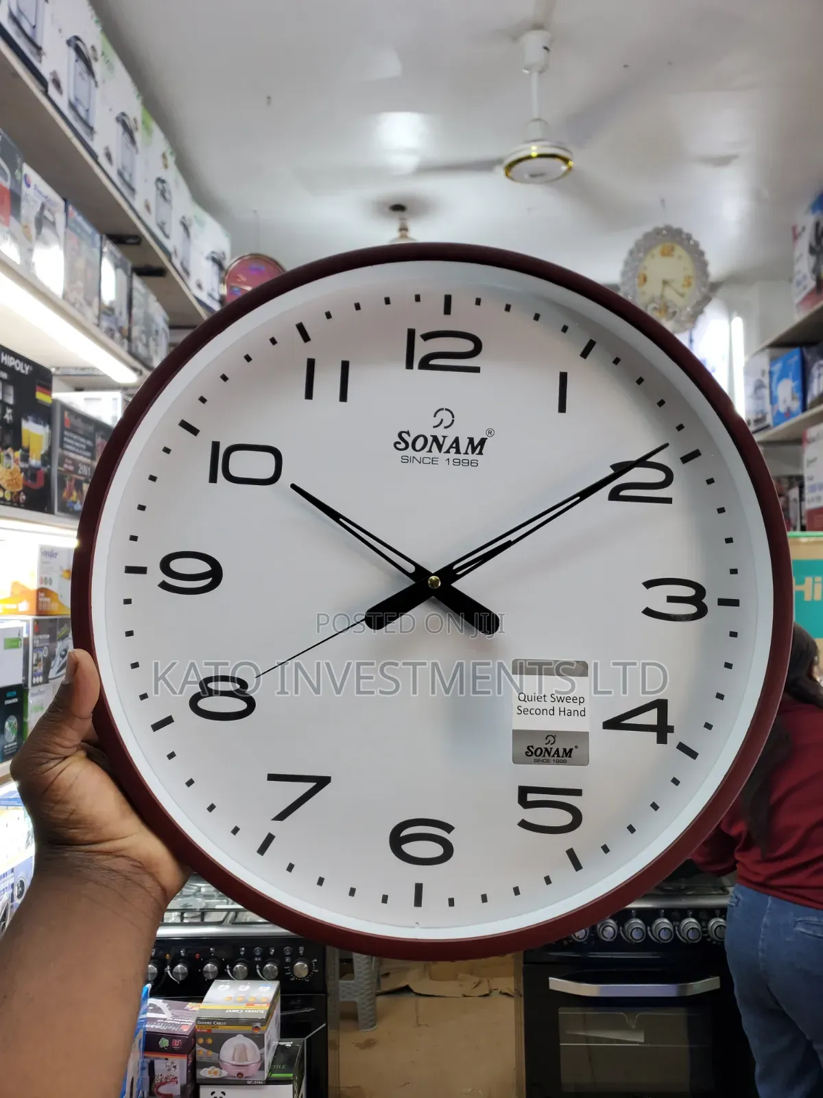 13 Inches Sonam Quiet Sweep Wall Clock