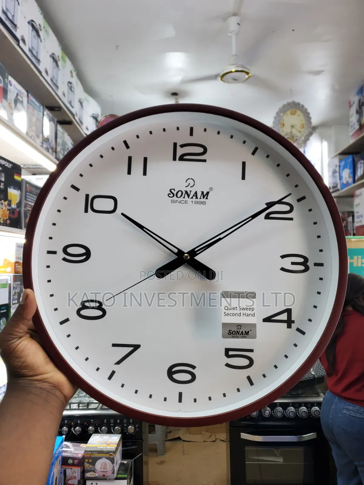 13 Inches Sonam Quiet Sweep Wall Clock