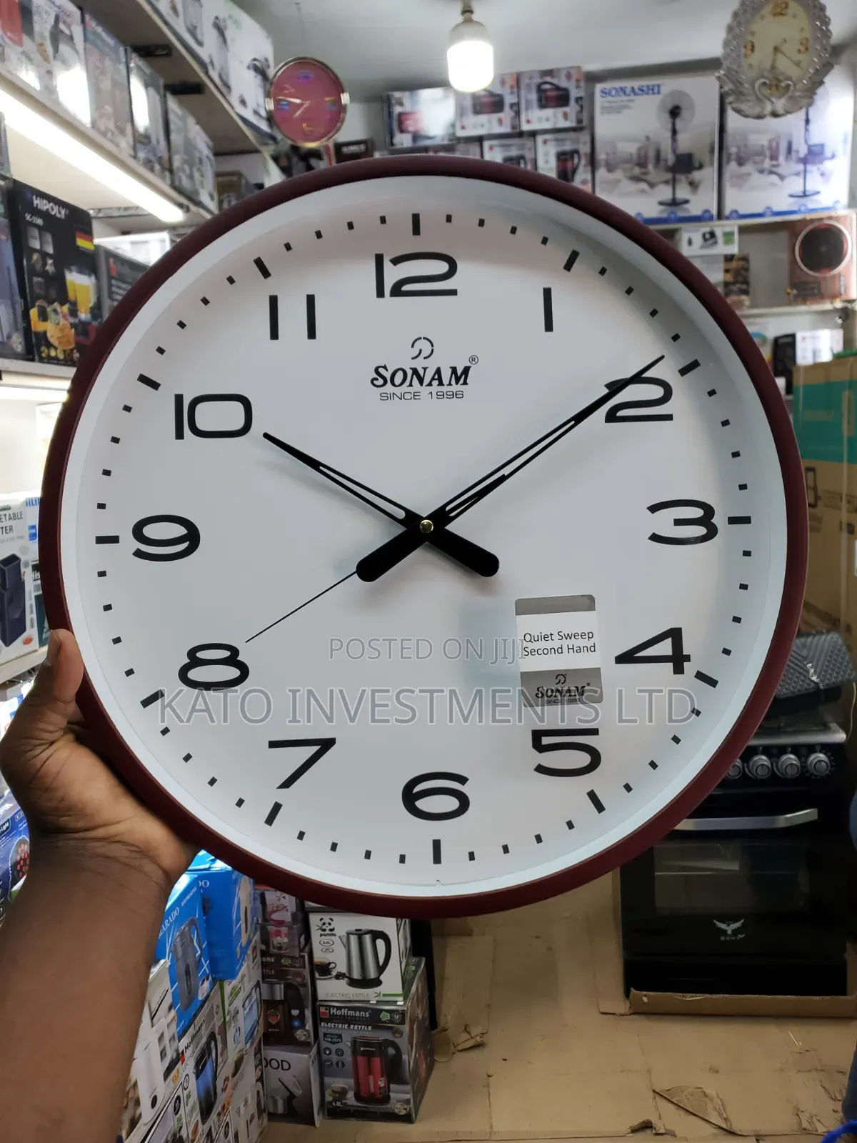 13 Inches Sonam Quiet Sweep Wall Clock