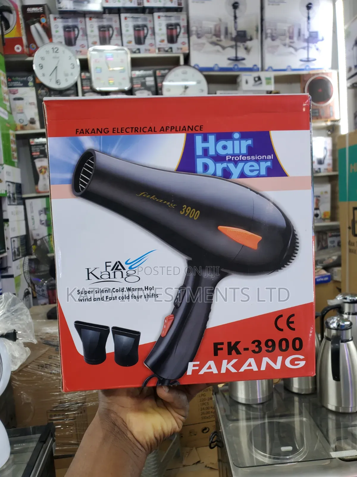 Fakang Profesional Hair Dryer With Hot and Cold Air 3 Speed