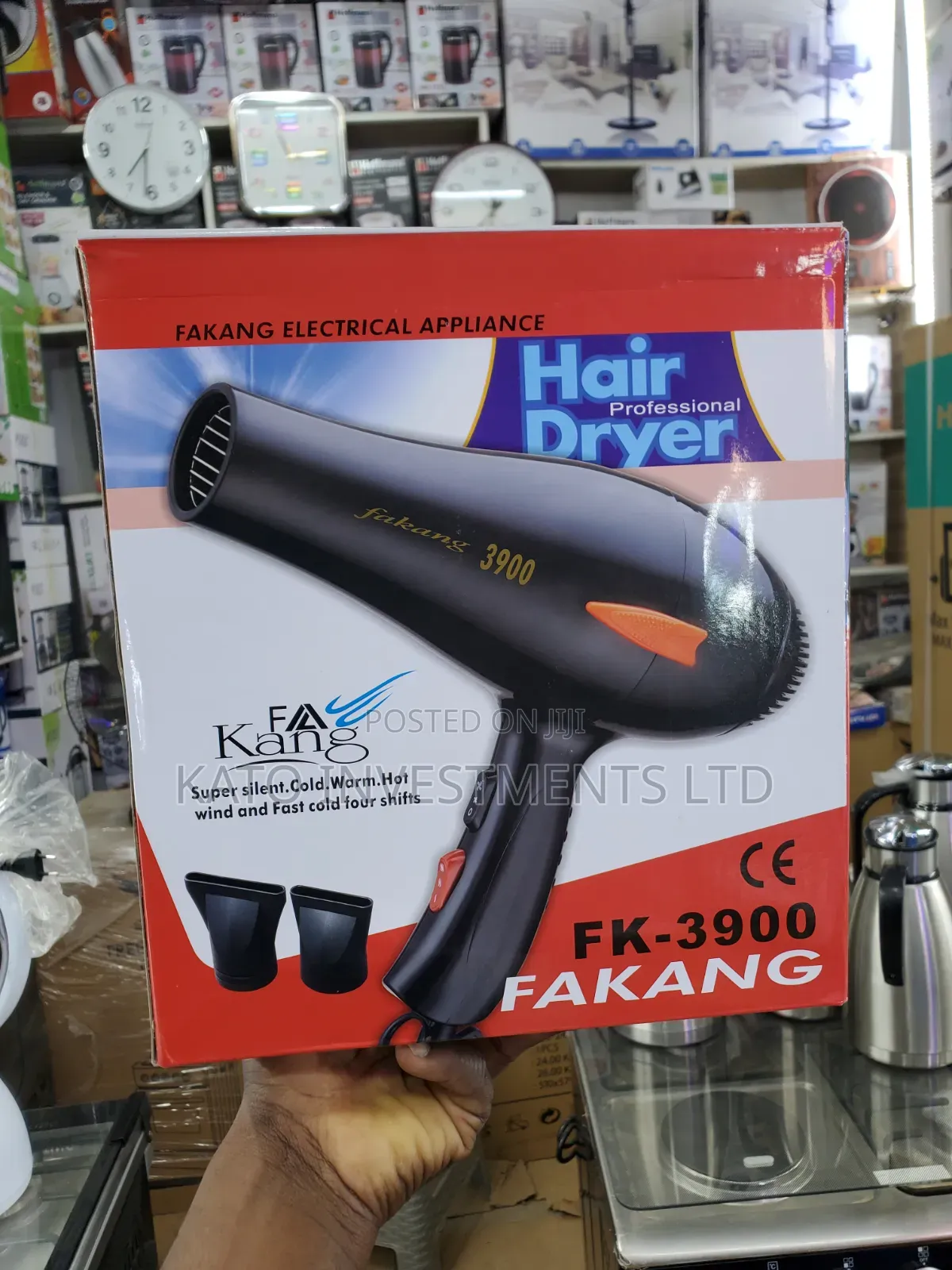 Fakang Profesional Hair Dryer With Hot and Cold Air 3 Speed