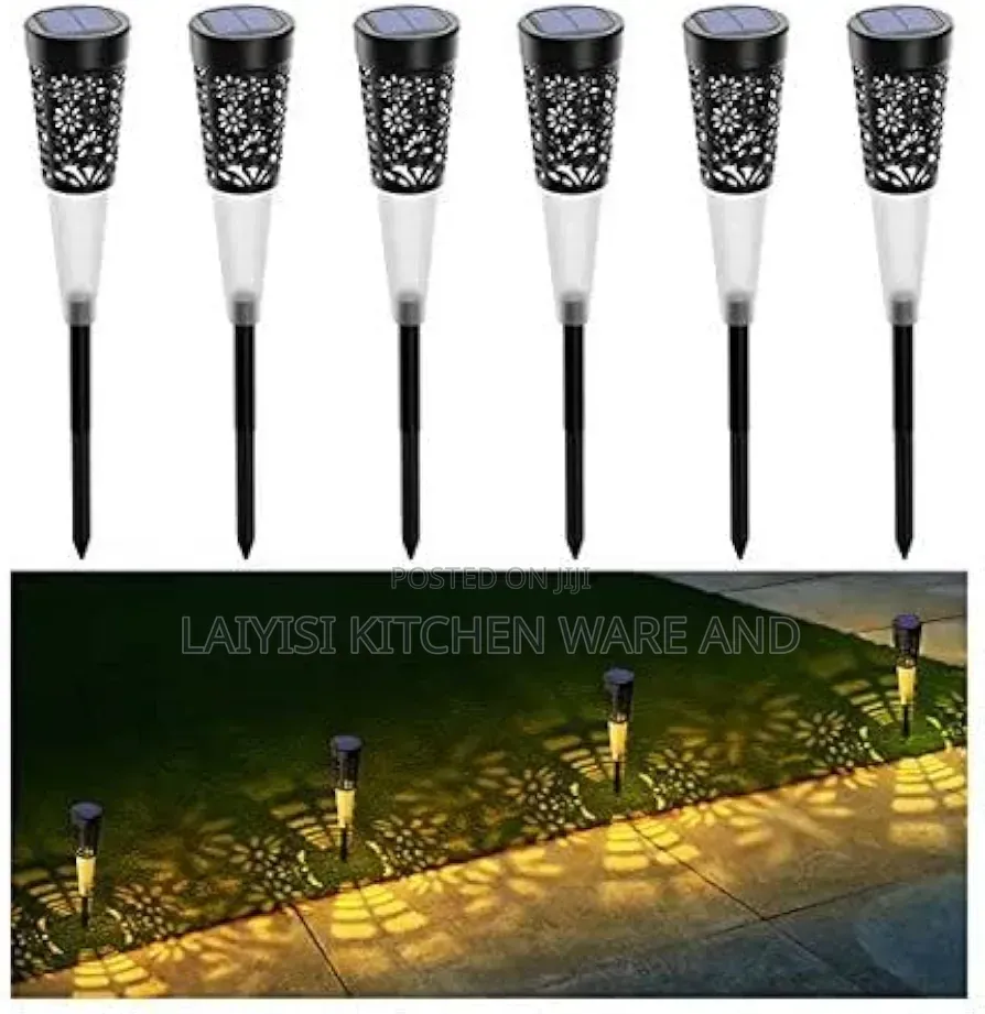 6-Piece Solar Garden Pathway Lights –Waterproof With Automatic on/Off