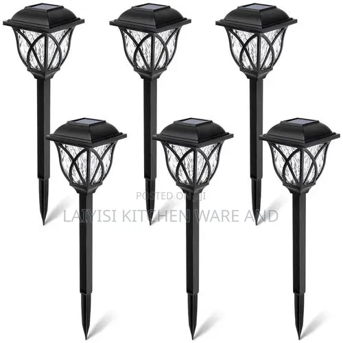 6-Piece Solar Garden Pathway Lights Outdoor Lights Automatic on/Off