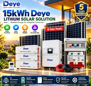 15kwh 48v Deye Massive Clean Energy Hybrid Lithium Solar System Kit