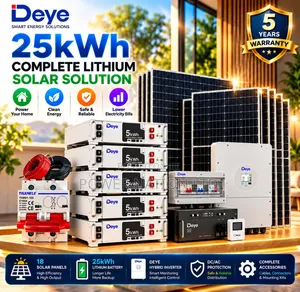 25kwh 48v Massive Clean Energy Hybrid Lithium Solar System Kit