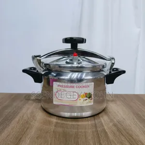 Traditional Polished Aluminum Heavy-Duty Pressure Cooker