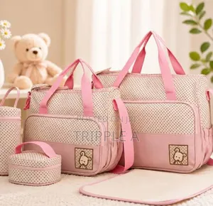 Generic New Design 5 in 1 Baby Diaper Nappy Women's Bag