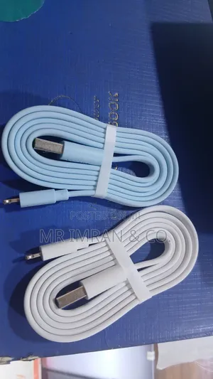 Coiled, Flat-Wire Fast-Charging Data Cables