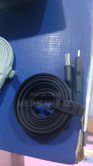 Coiled, Flat-Wire Fast-Charging Data Cables