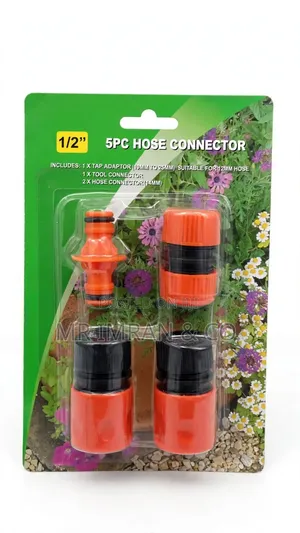 1/2” 5-Piece Garden Hose Connector Set