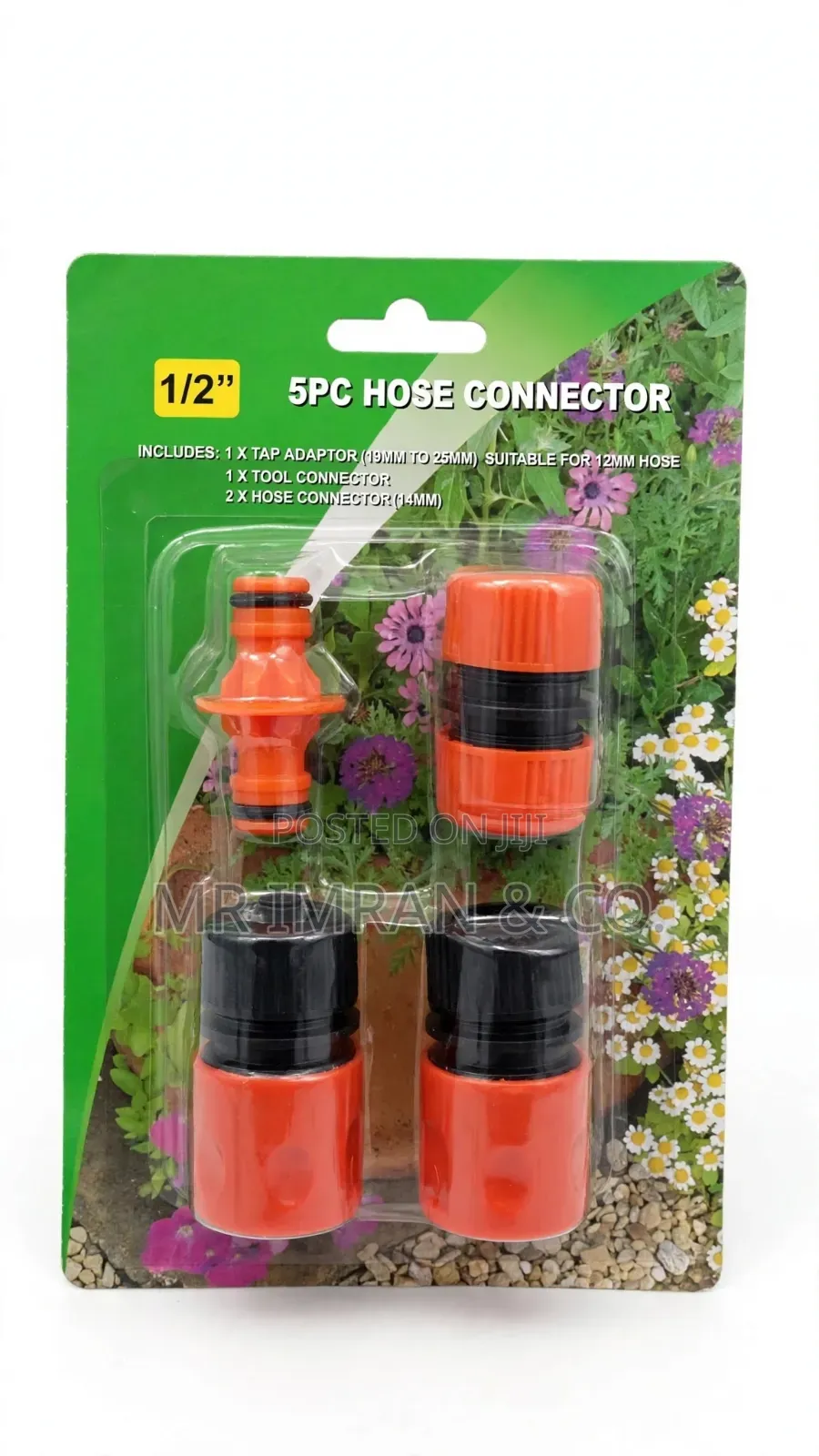 1/2” 5-Piece Garden Hose Connector Set