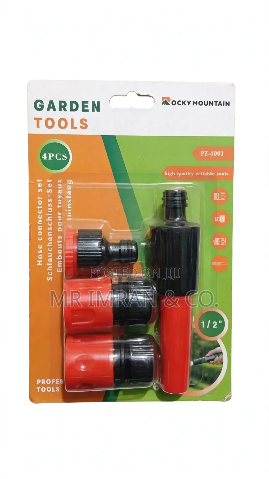 1/2” 5-Piece Garden Hose Connector Set