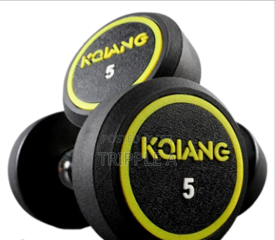 Kqiang 5kg Rubber-Coated Dumbbells