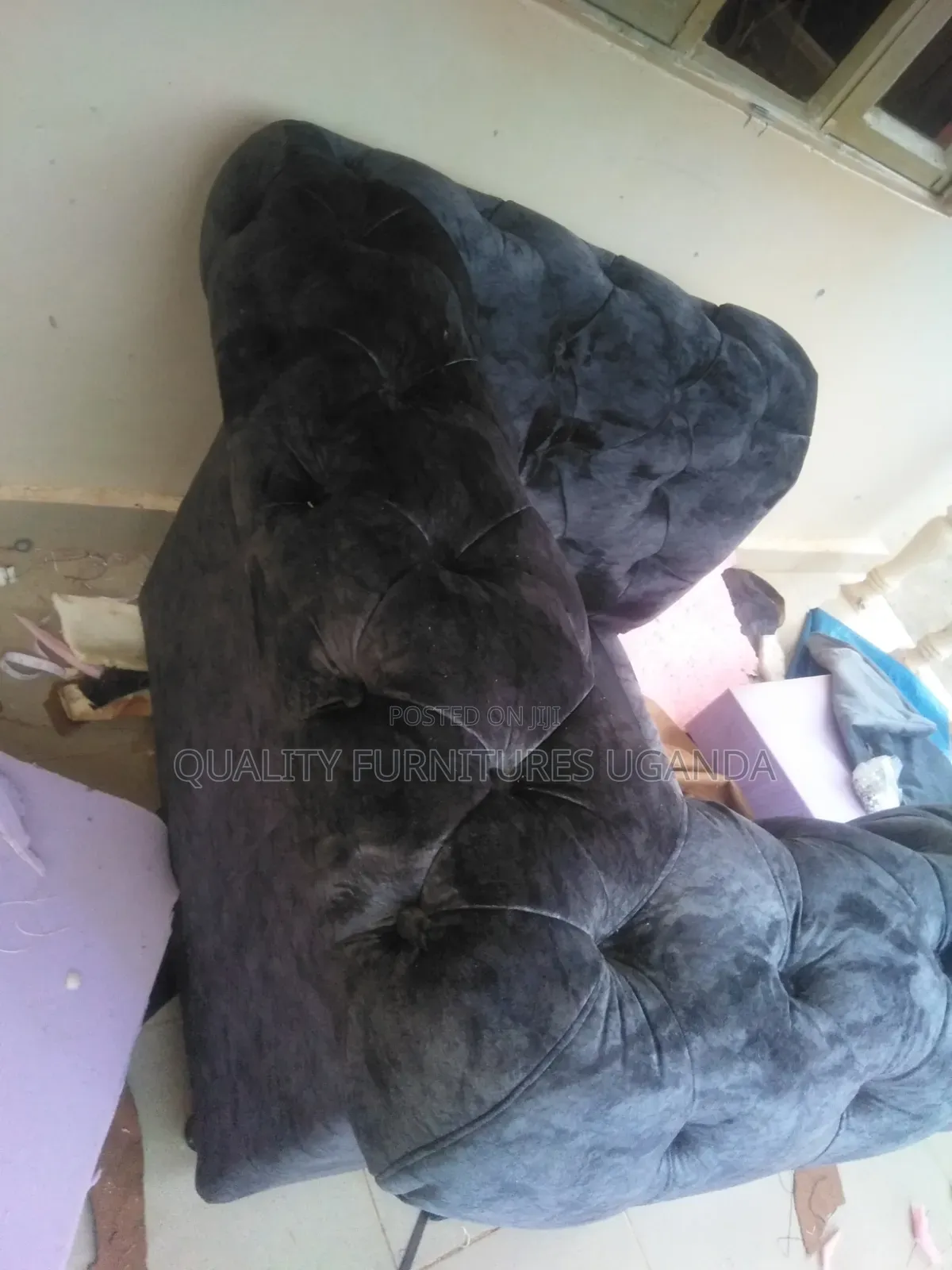 Gray 3 Seater Sofa Seat