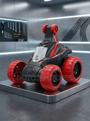 Red and Black Acrobatic Stunt Toy Car