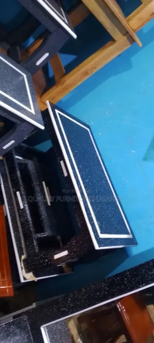 Black and White Wooden Table