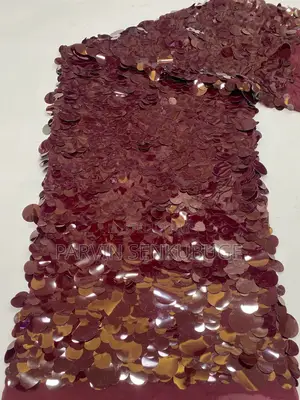 Luxurious Burgundy Sequin Fabric