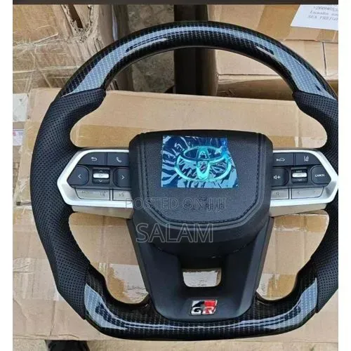 Premium Subaru Carbon Fiber Steering Wheel - Flat-Bottom Racing Design