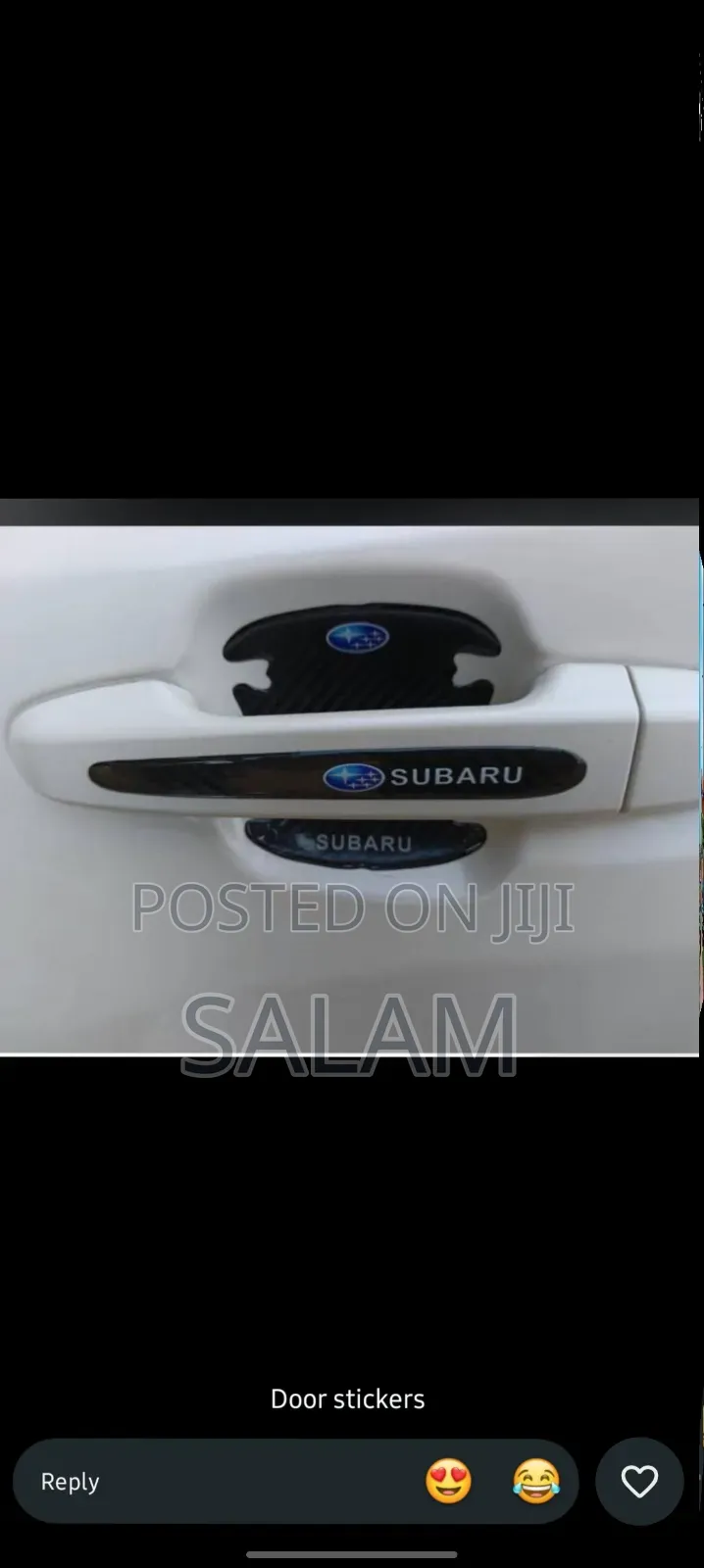 Universal Car Door Handle Protector Stickers - Carbon Fiber