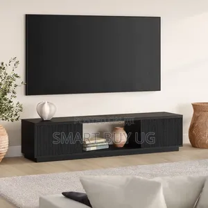 TV Stands Bianca Wall | Black Tvstand | Television Stand 6ft Black