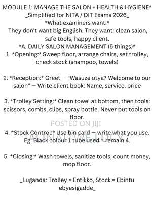 DIT Cosmetology & Body Therapy Simplified Notes — All 10 Modules
