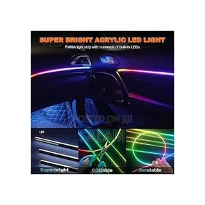 Car Interior LED Strip Lights Waterproof Color Control on Your Phone