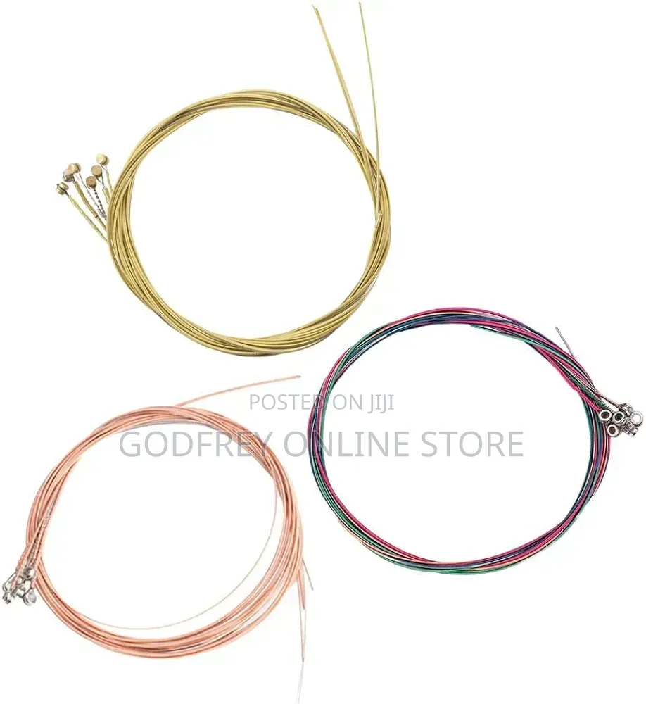 Pack of 6 Guitar Steel Strings Replacement Light Tension