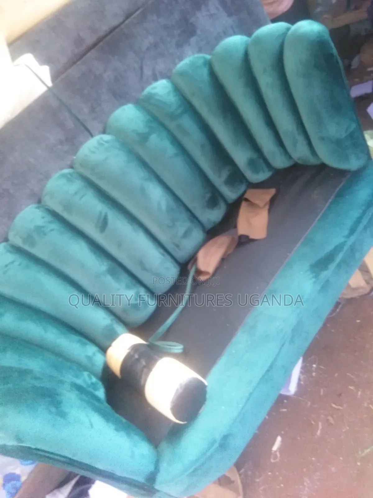 3 Green Flower Design Sofa