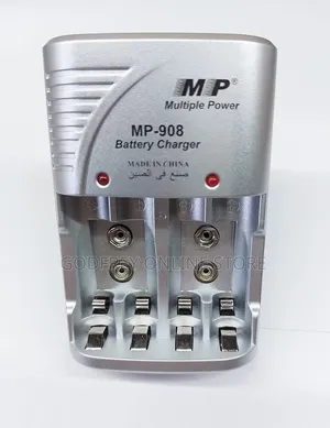 Electric Rechargeable Battery Charger for AA, AAA, and 9V Batteries