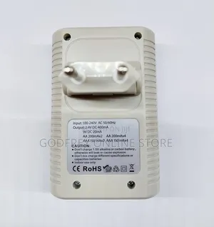 Electric Rechargeable Battery Charger for AA, AAA, and 9V Batteries