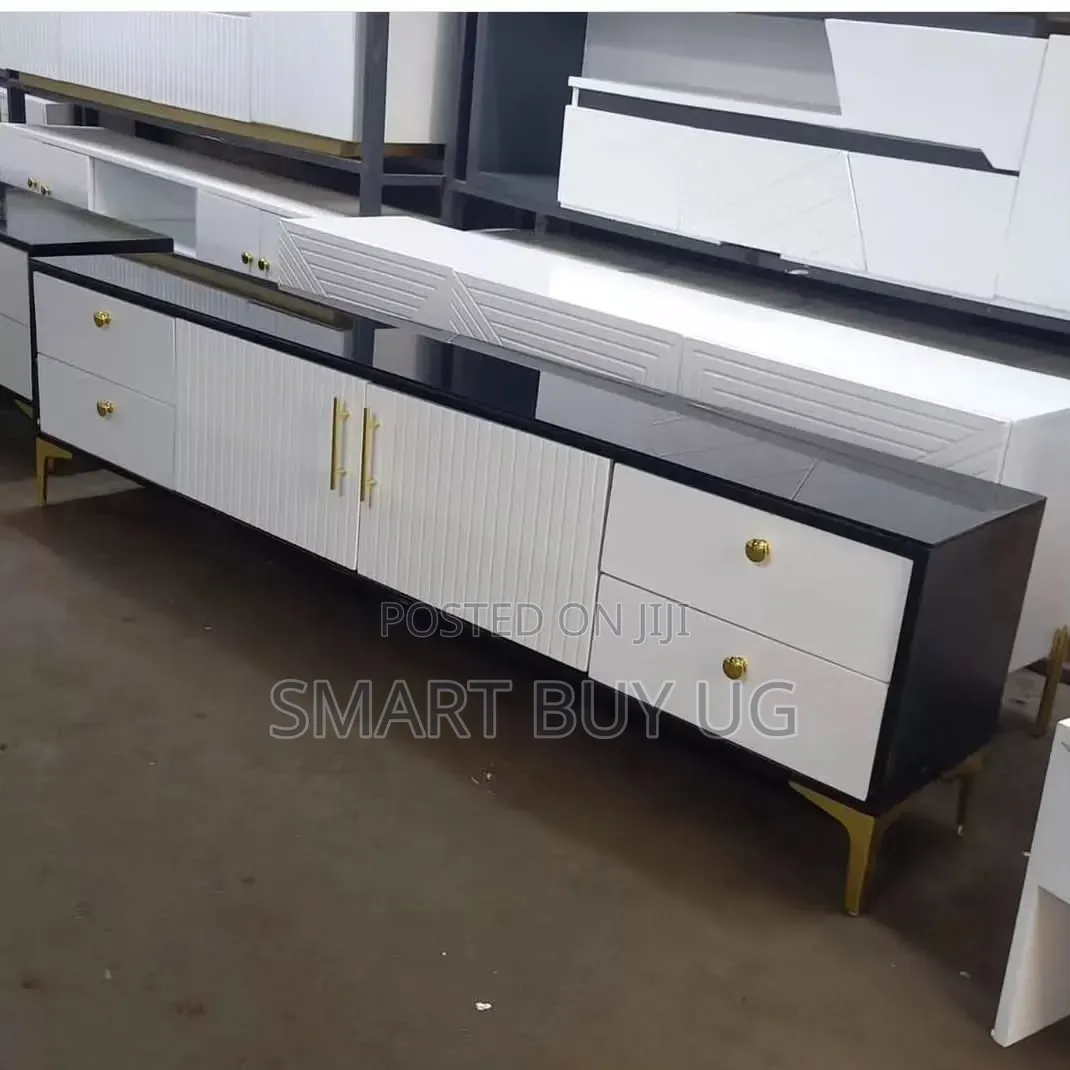 TV Stands With Storage | TV Stands Wall | Wooden TV Stand 6ft Black