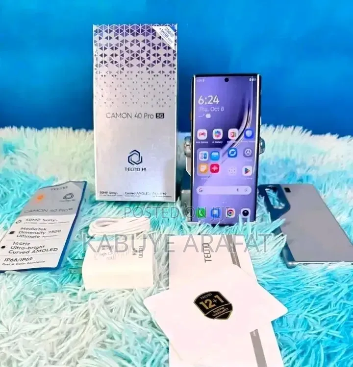 New Tecno Camon 40 Pro 5G 256 GB Gray