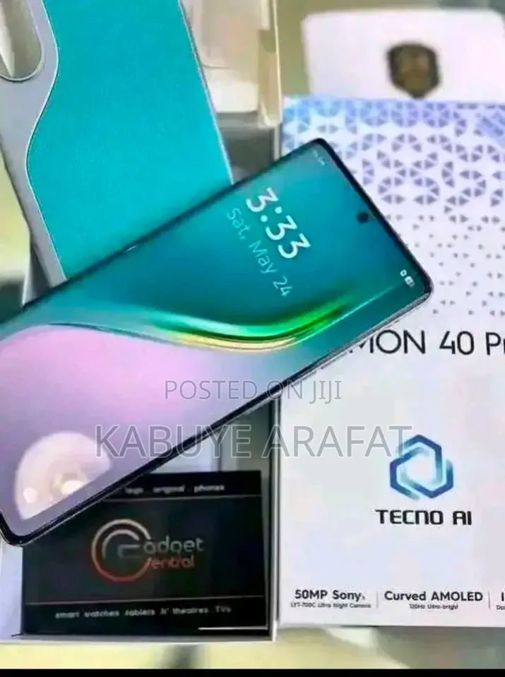 New Tecno Camon 40 Pro 5G 256 GB Black